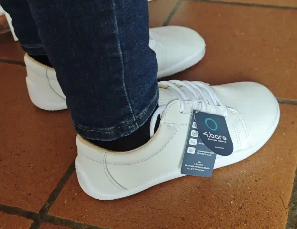 4bare 4Urban All White barefoot cipő