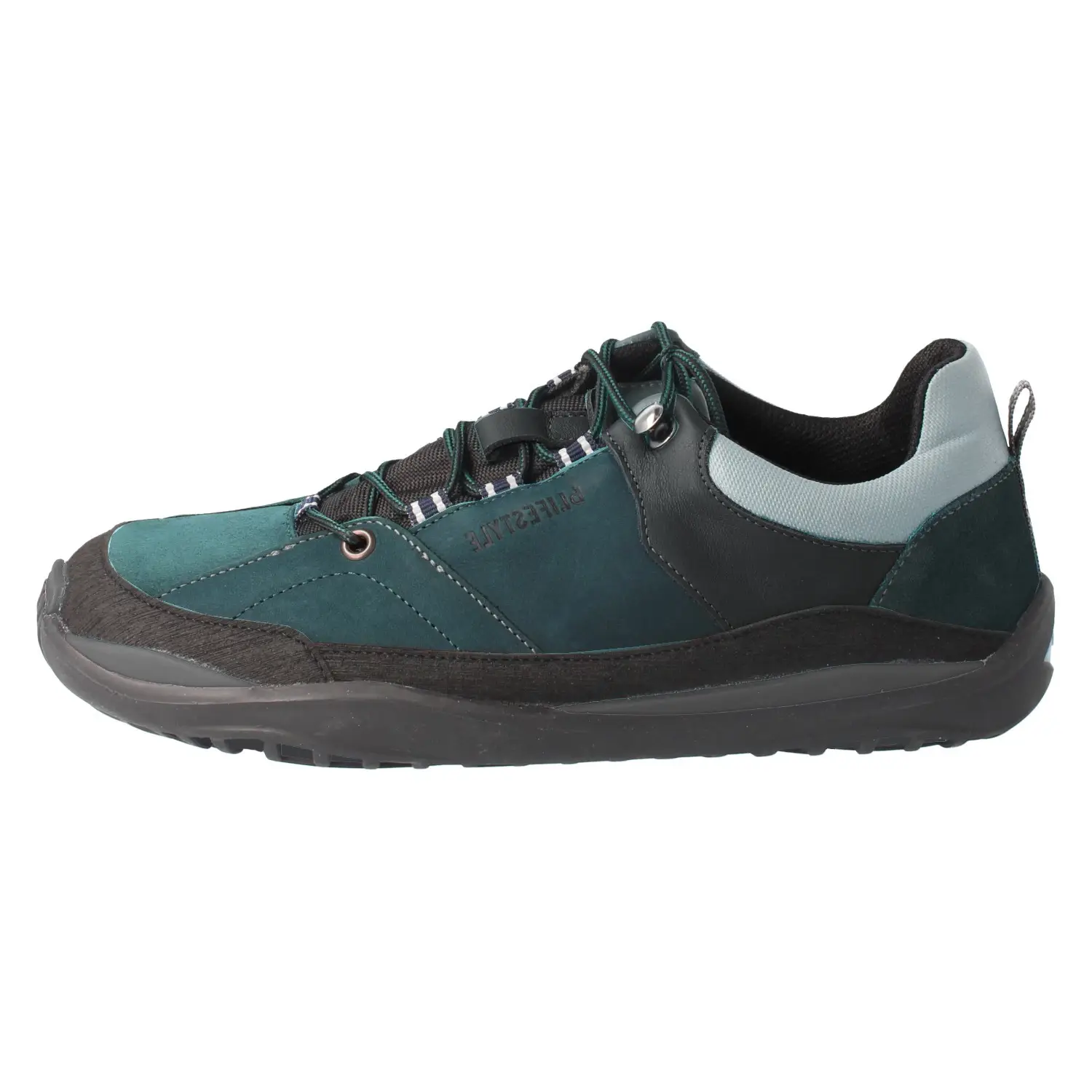 bLifestyle trekkSTYLE TEX petrol barefoot vízálló túracipő