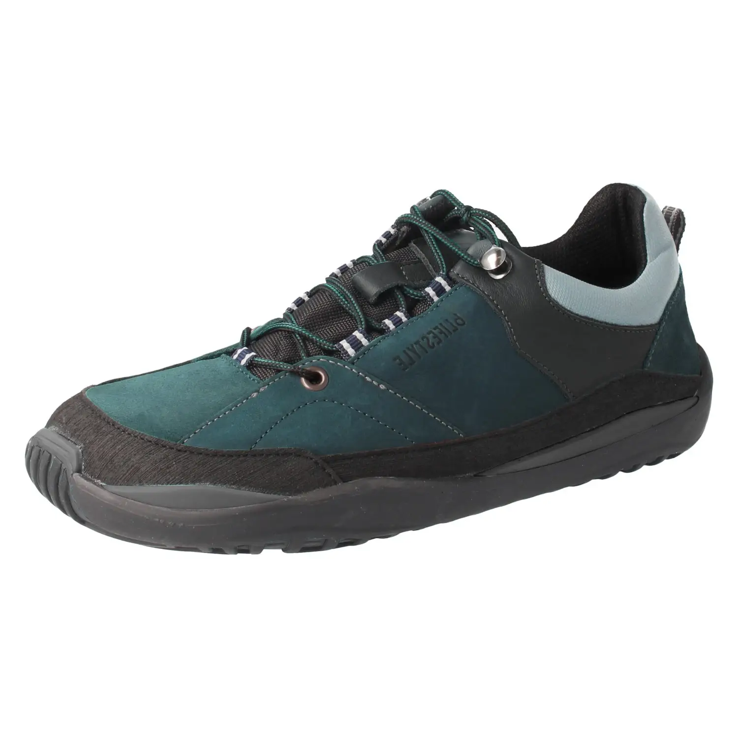 bLifestyle trekkSTYLE TEX petrol barefoot vízálló túracipő