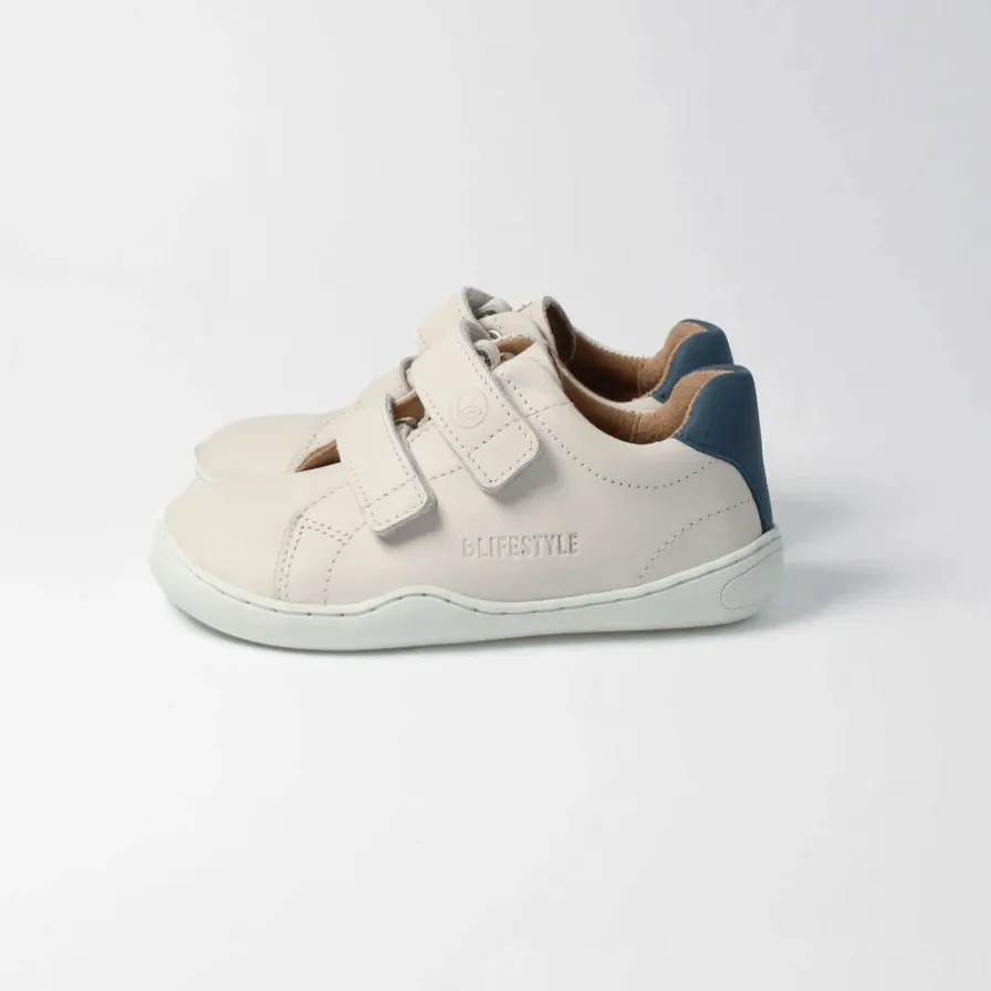 bLifestyle LUTRA weiß/meerblau barefoot gyerek cipő