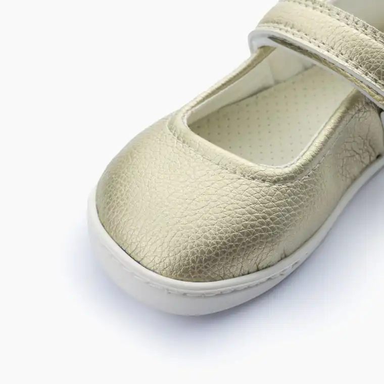 Baby Lobitos Merceditas Platino barefoot cipo