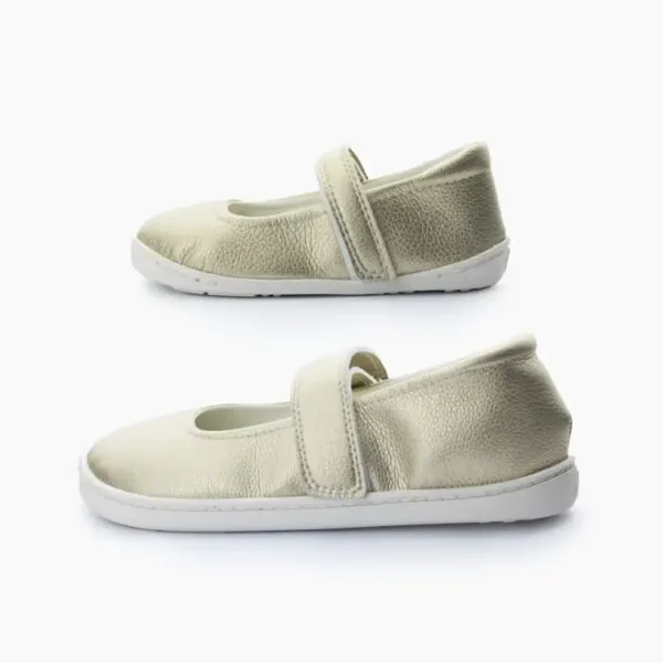 Baby Lobitos Merceditas Platino barefoot cipo
