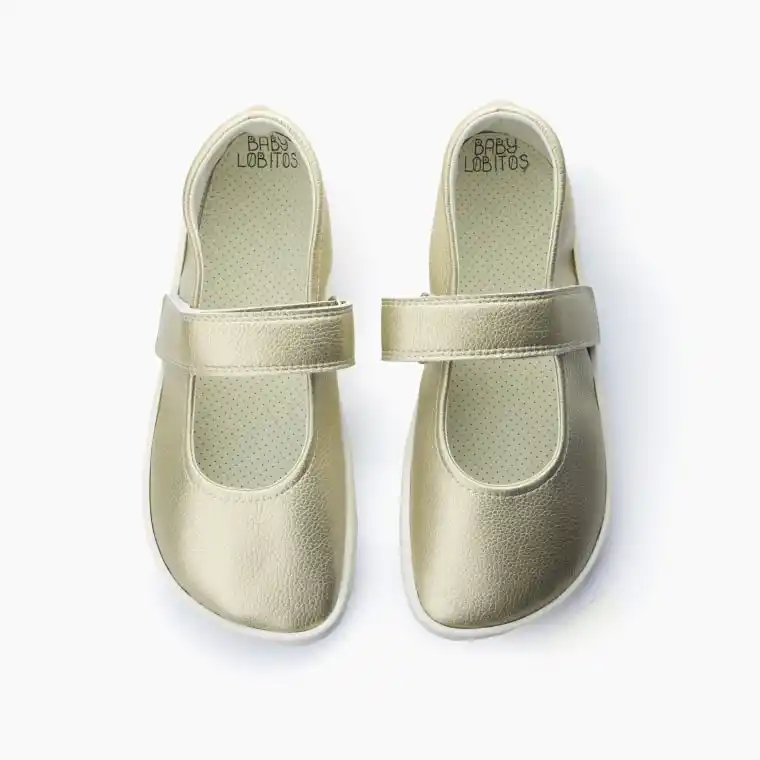 Baby Lobitos Platino barefoot cipő