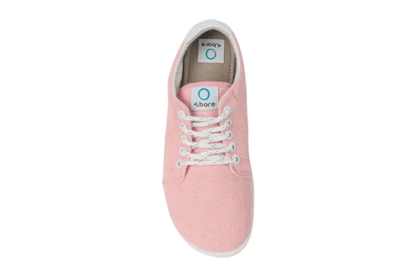 4bare 4.URBAN Pink Linen barefoot cipő